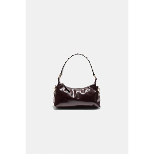 Stradivarius Zımbalı yarım ay omuz çantası