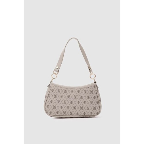 Shule Bags Farme Monogram Baget ve Çapraz Çanta Bej