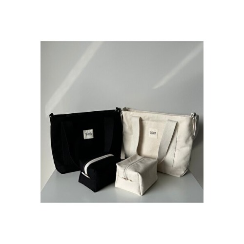 Sowa Collection 4lü Set Kadın El Ve Omuz Çantası Makyaj Çantası