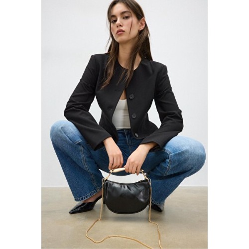 Stradivarius Metal saplı mini çanta