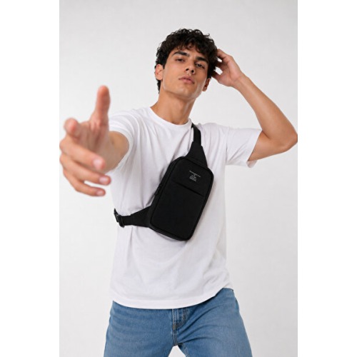 the modawest Unisex Telefon Bölmeli Bel Ve Çapraz Omuz Çanta Göğüs Seyahet Günlük Bodybag