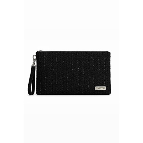 MONAAR Simli Parıltılı Tüvit Clutch Portföy Çanta Tablet Uyumlu