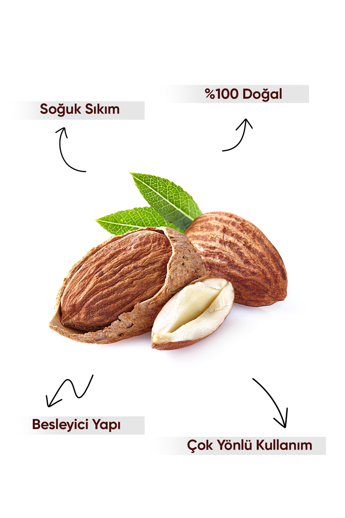 Arifoğlu Badem Yağı Tatlı 50ml %100 Saf Tatlı Badem Yağı - Görsel 3