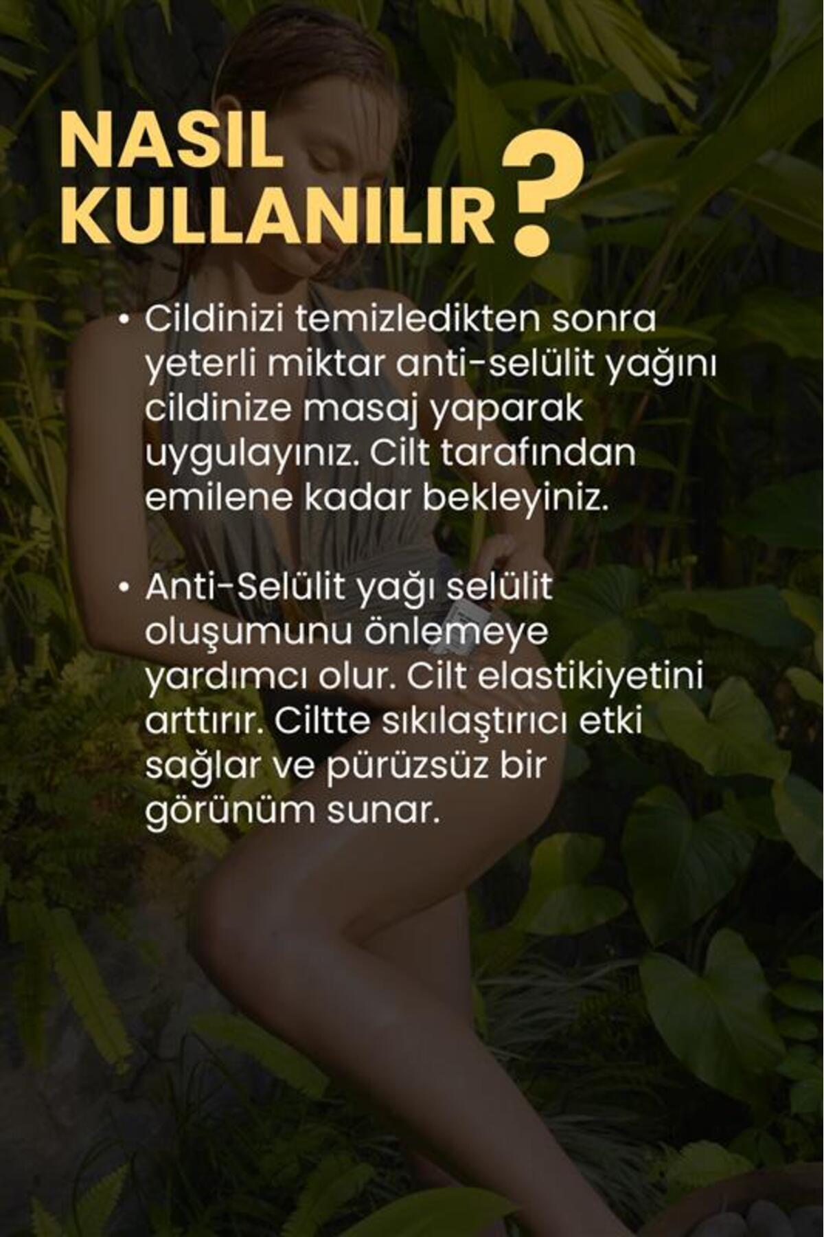 Bade Natural Anti-Selülit Yoğun Sıkılaştırıcı ve Pürüzsüzleştirici Vücut Bakım Yağı %100 Doğal 100 ml - Görsel 3