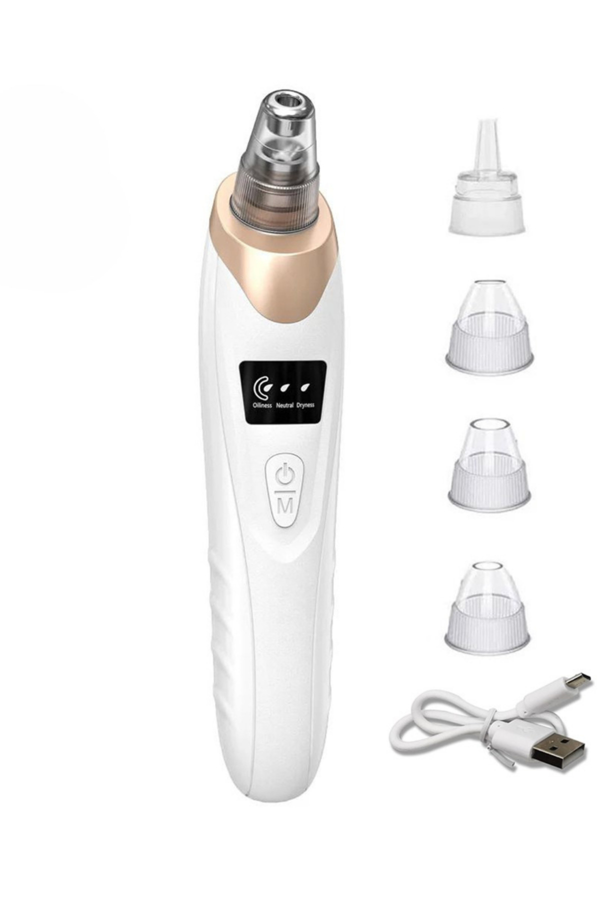 dermasuction Şarjlı Derma Suction 40 Kpa Vakumlu Siyah Nokta Ve Yüz Temizleme Cihazı (ALETİ)