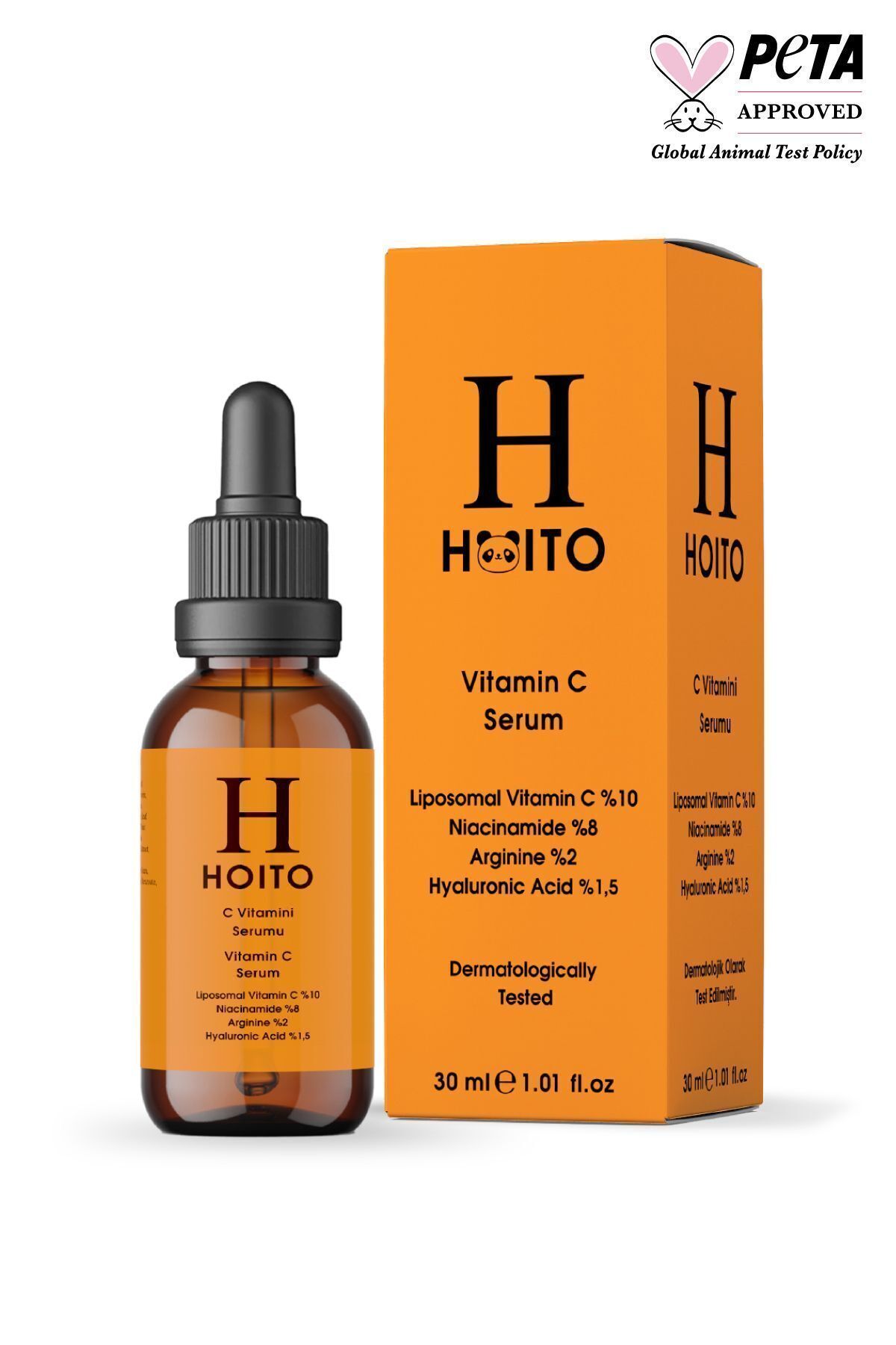 Hoito C Vitamini Serumu 30 ml - Liposomal Vitamin C %10 - Ton Eşitleyici Ve Aydınlatıcı Canlandırıcı Bakım