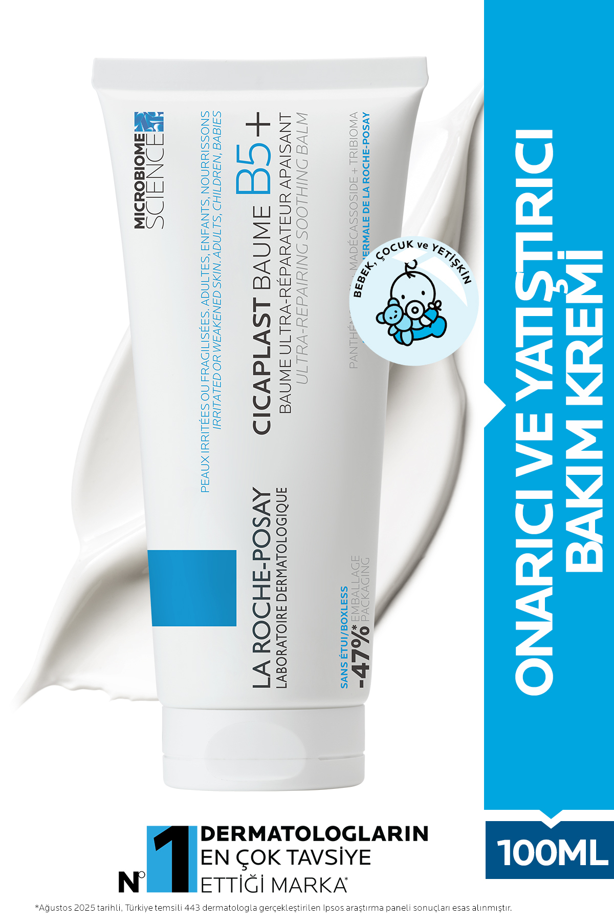 La Roche Posay Cicaplast Baume B5 Onarıcı Ve Yatıştırıcı Yüz ve Vücut Bakım Kremi 100ml