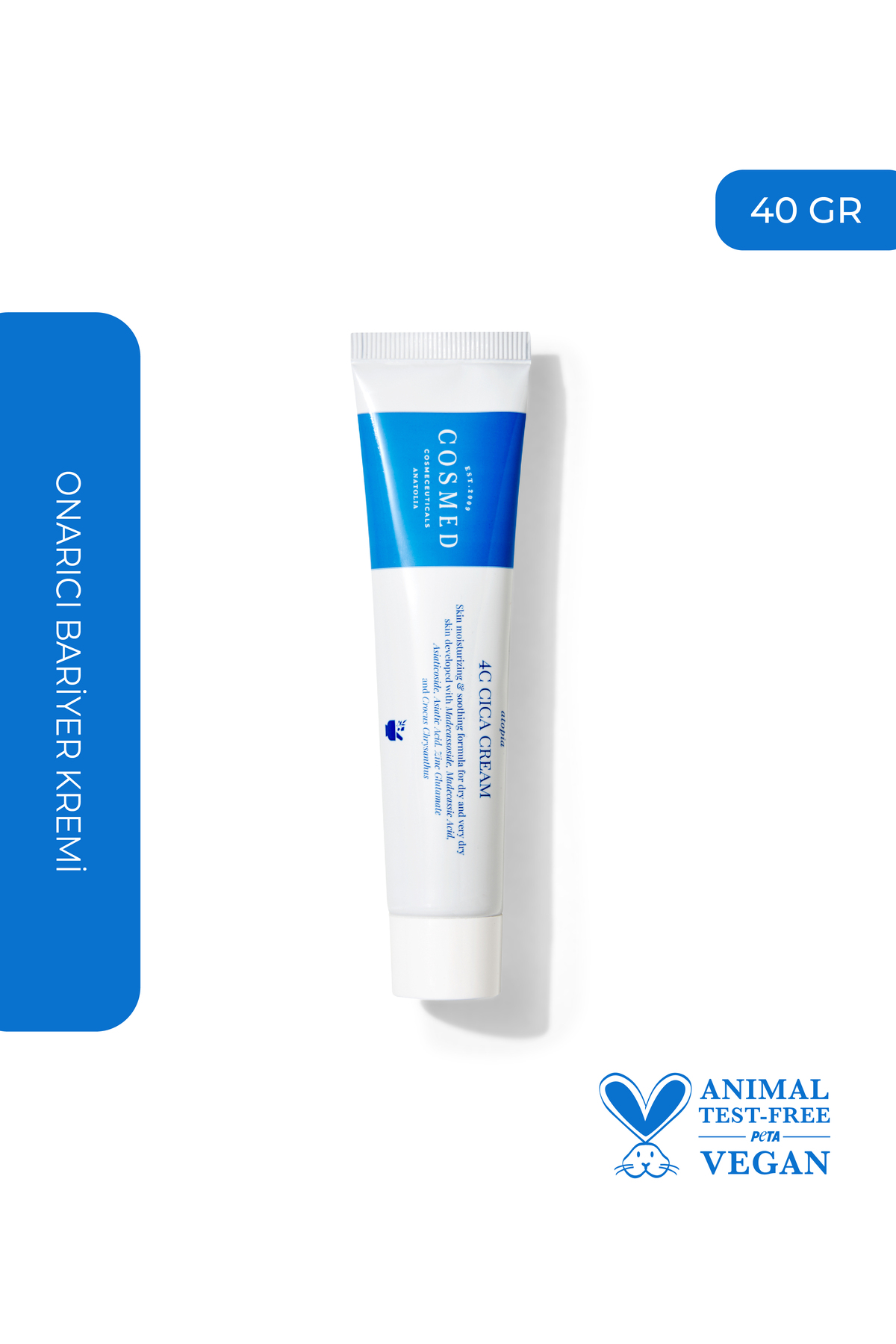 COSMED Yatıştırıcı Onarıcı Bariyer Kremi /Atopia 4C CICA CREAM 40 GR