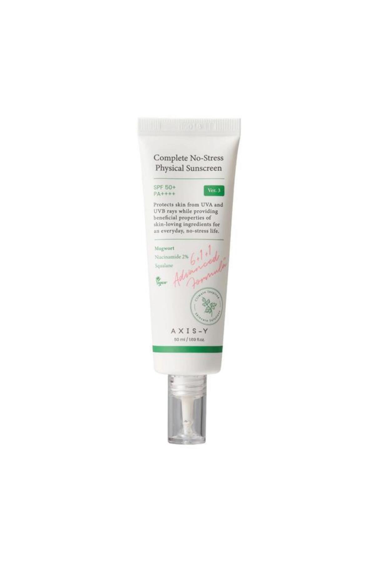 AXIS-Y Complete No-Stress Physical Sunscreen SPF50+ PA++++ Hassas Cilt Güneş Kremi 50 ml