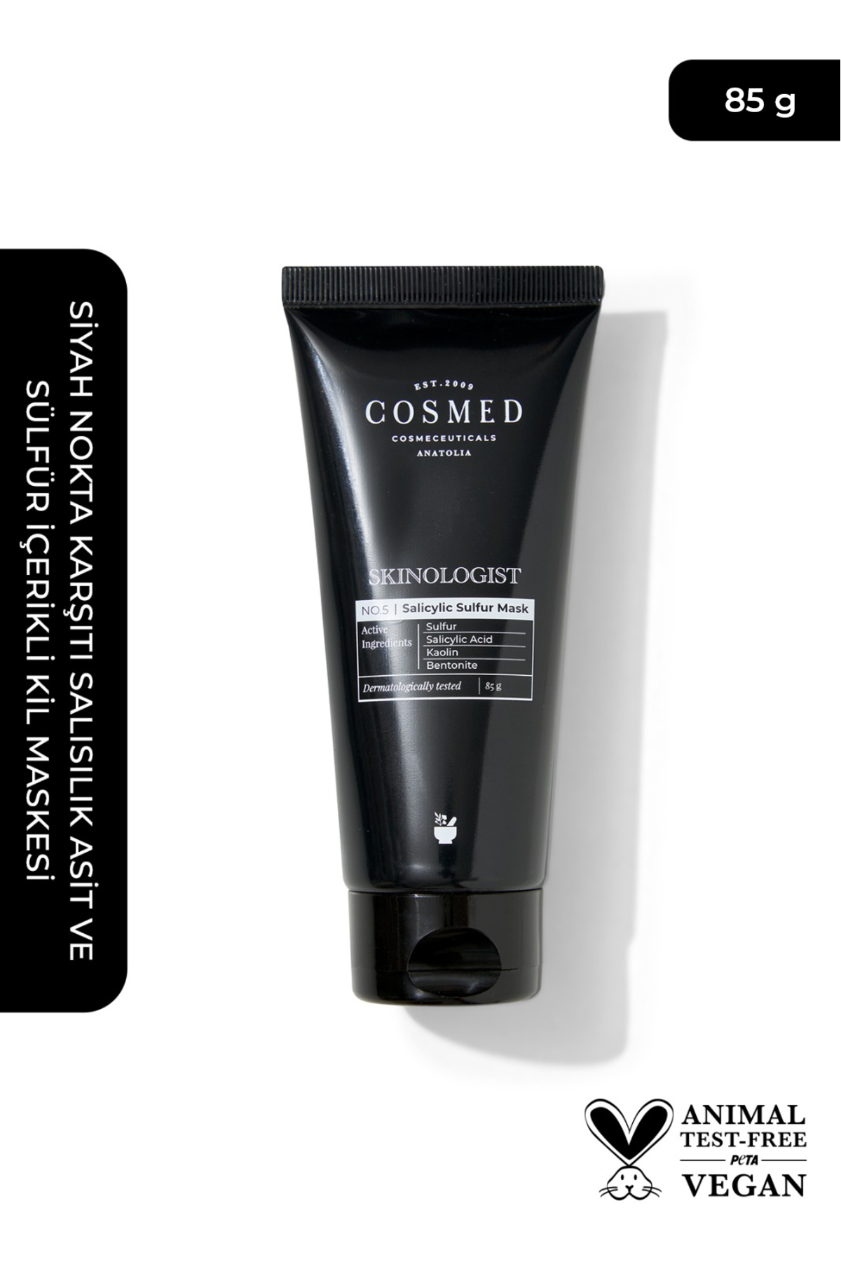 COSMED Siyah Nokta Karşıtı Salisilik Asit ve Sülfür içerikli Kil Maskesi/SALICYLIC SULFUR MASK