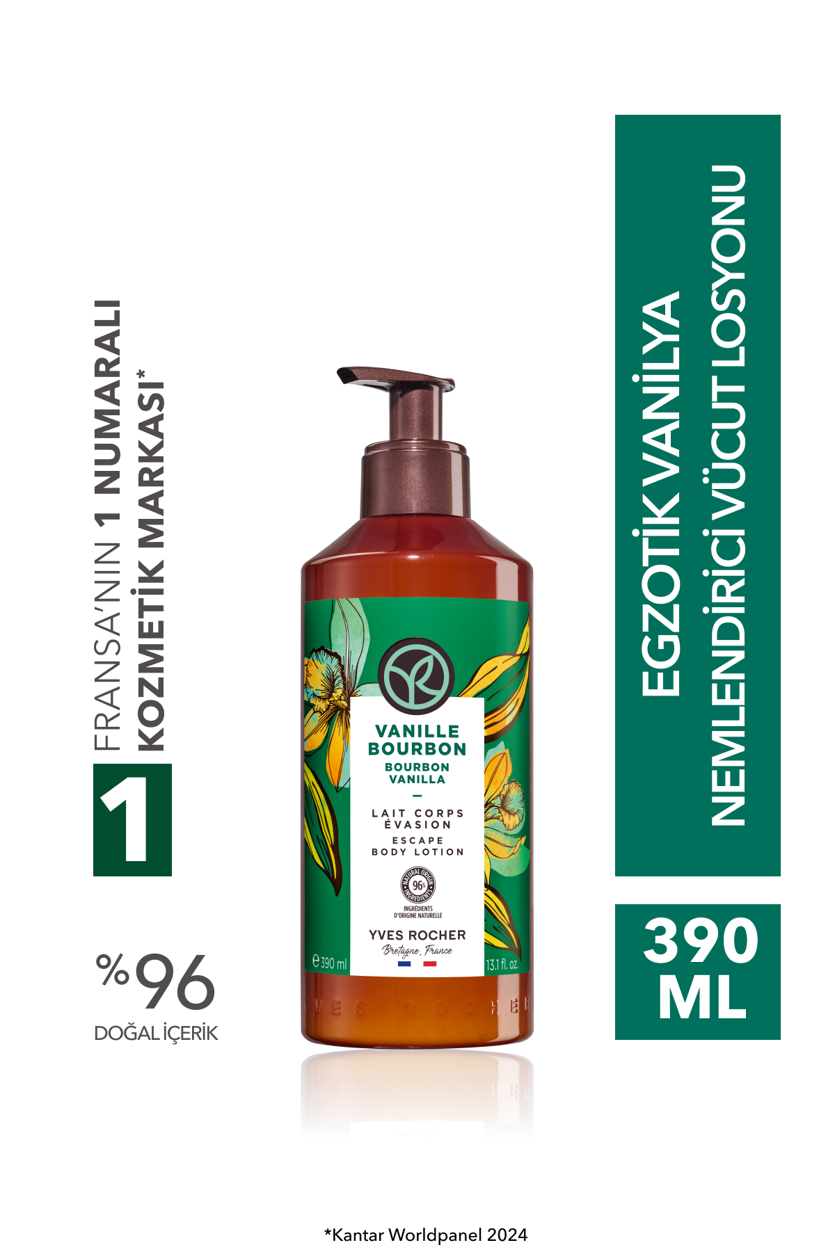 Yves Rocher Nemlendirici Vücut Losyonu Egzotik Vanilya 390 ml