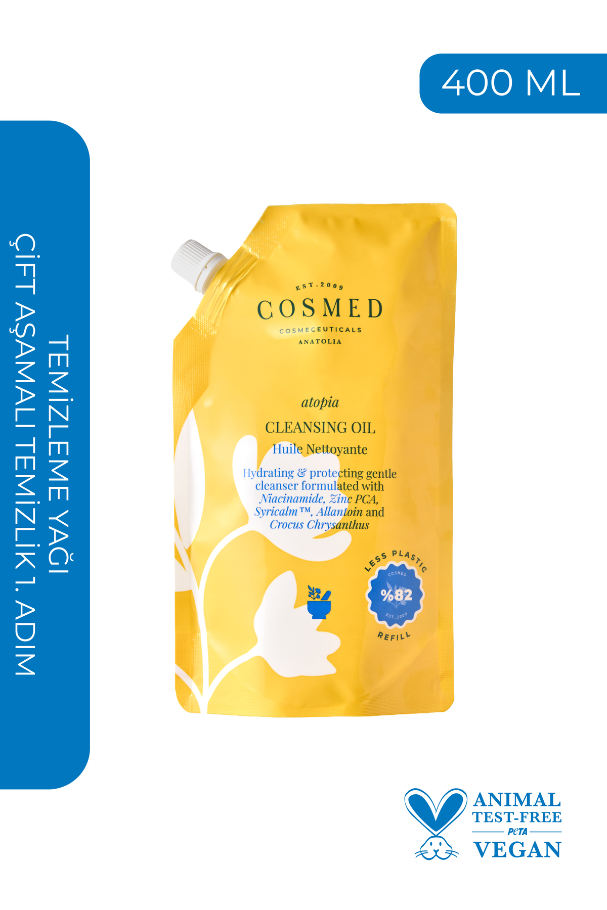 COSMED Temizleme Yağı /Atopia Cleansing oil Refill 400 ML