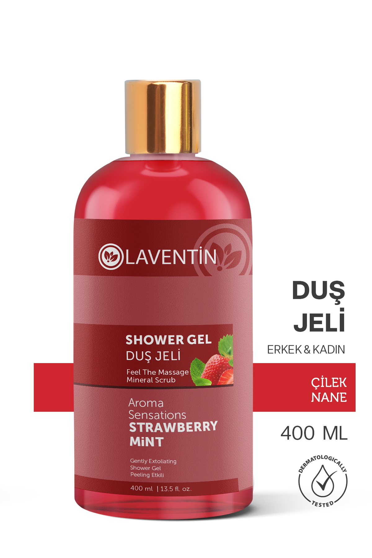 Laventin Arındırıcı Ferahlatıcı Nemlendirici Çilek - Nane Duş Jeli 400 Ml