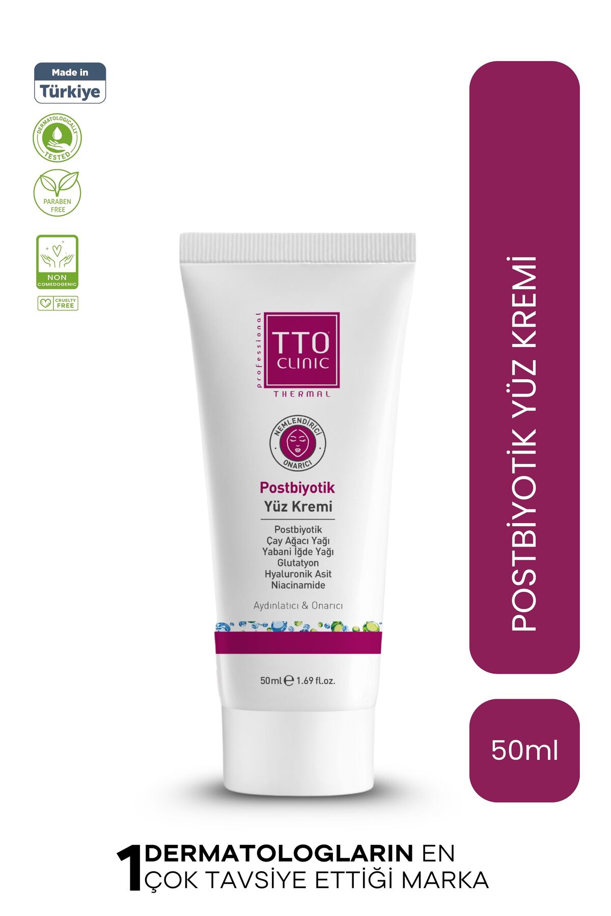 TTO Clınıc Postbiyotik Yüz Kremi 50 ml ( rozalı, akneli, lekeli ciltlerde )