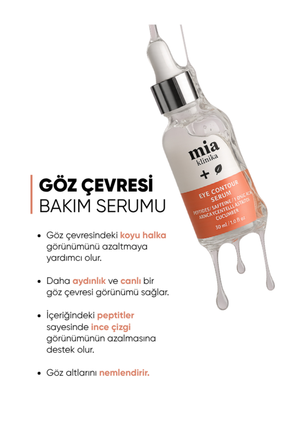 mia klinika Morluk Ve Kırışıklık Karşıtı Aydınlatıcı Göz Çevresi Bakım Serumu - Görsel 3