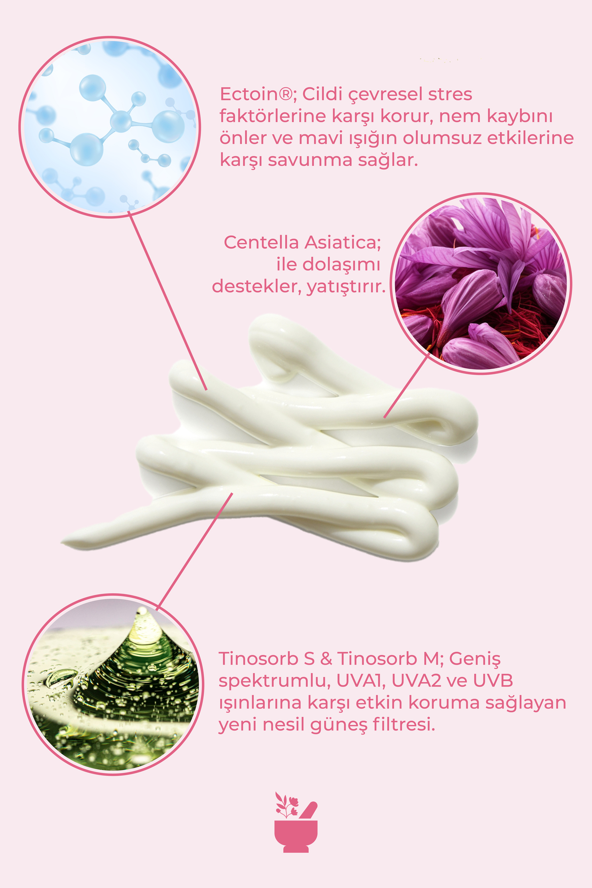 COSMED Hassas ve Kızarıklığa Eğilimli Ciltler için SPF50+ Yatıştırıcı Güneş Kremi/ULTRASENSE CREAM GEL - Görsel 3