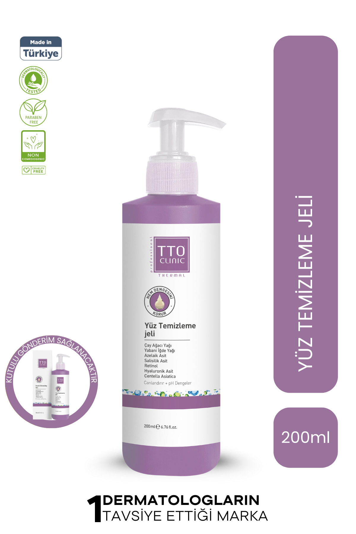 TTO Clinic Yüz Temizleme Jeli 200ml