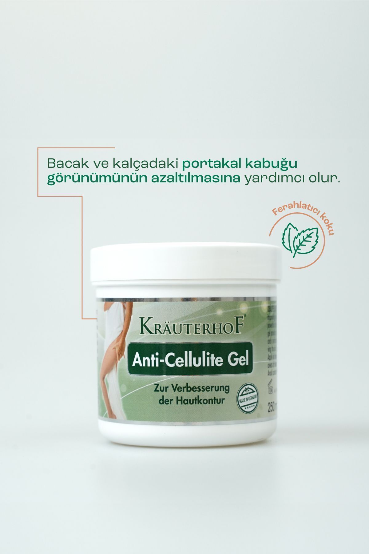 Krauterhof Selülit Karşıtı ve Sıkılaştırıcı Jel 250 ml - Kafein + Karnitin - Görsel 3