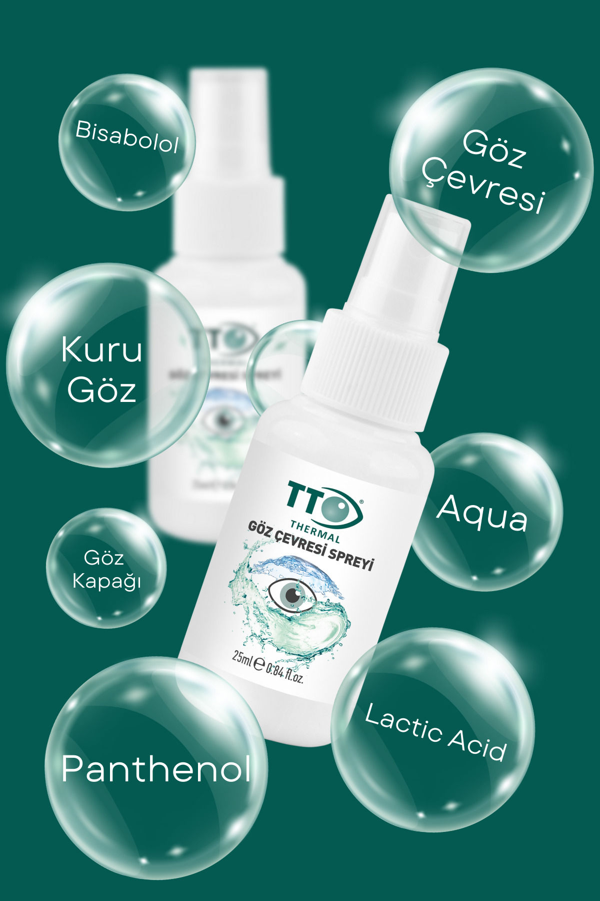 TTO Thermal Göz Spreyi 25 ml - Göz Kuruluğu, Yanma, Batma, Kızarıklık ve Yaşarma Karşıtı Sprey - Görsel 3