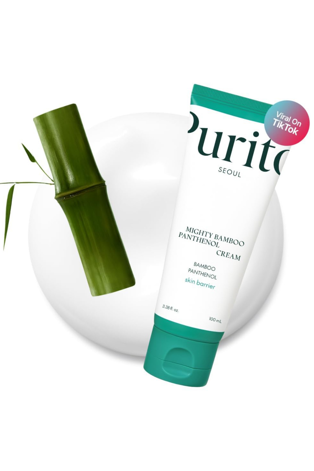 Purito Mighty Bamboo Panthenol Cream | %10 Panthenol Bambu Özlü Bariyer Onarıcı Yoğun Nemlendirici Krem 100 ml