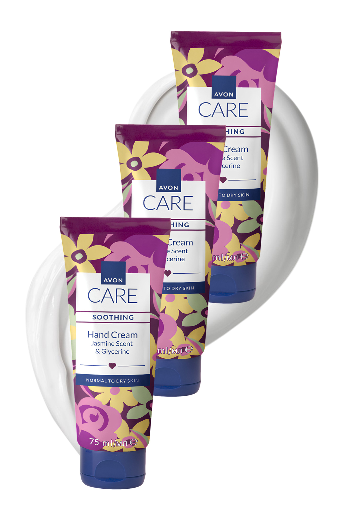 AVON Care Shimmering Gliserin İçeren Yasemin Kokulu El Kremi 75 Ml. Üçlü Set - Görsel 3