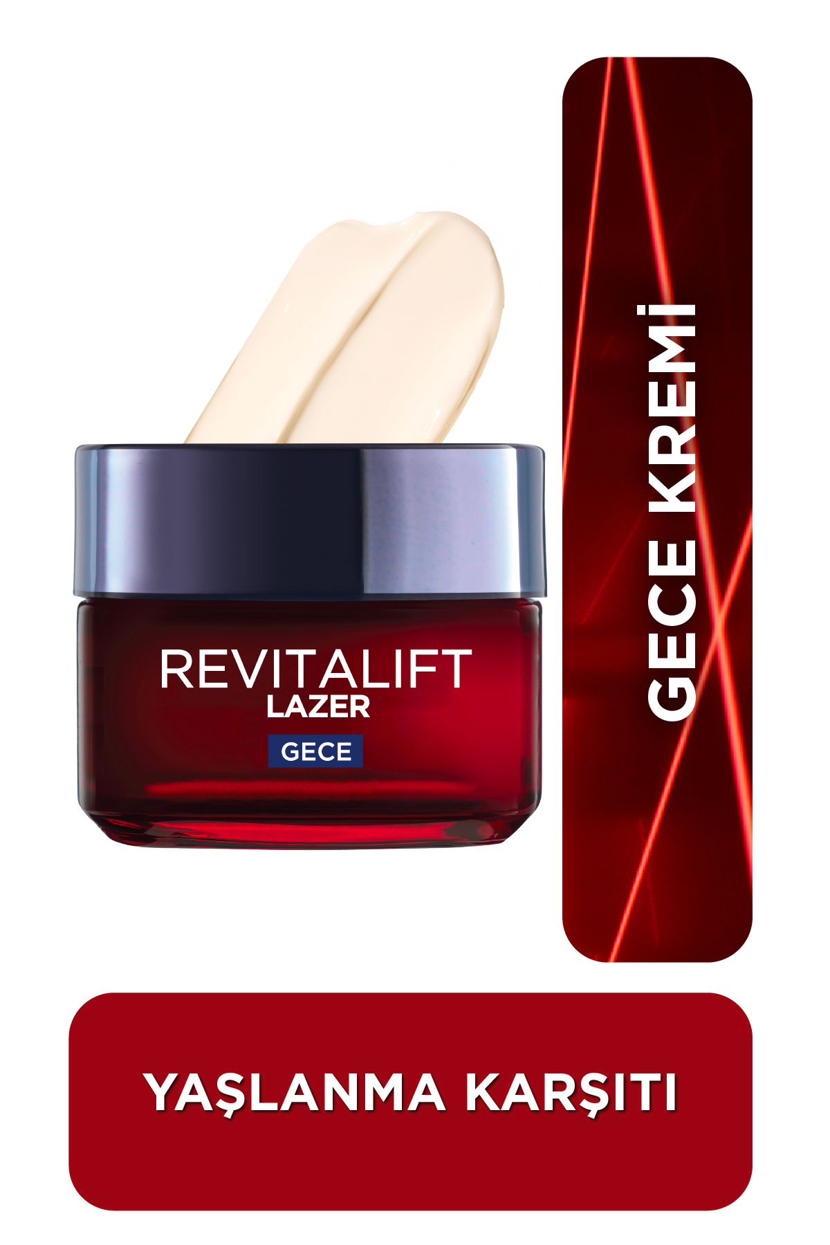L'Oreal Paris Revitalift Lazer Yoğun Yaşlanma Karşıtı Nemlendirici Gündüz & Gece Yüz Bakım Kremi 50ml 2'li Set - Görsel 3