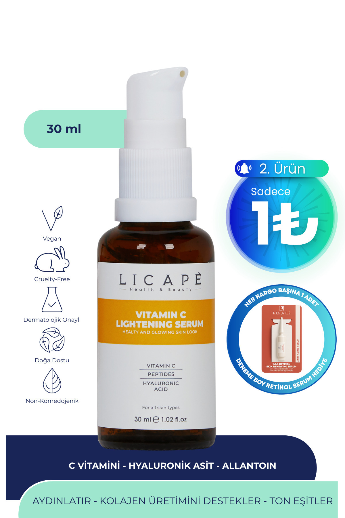 Licape C Vitaminli Aydınlatıcı Serum 30 ml