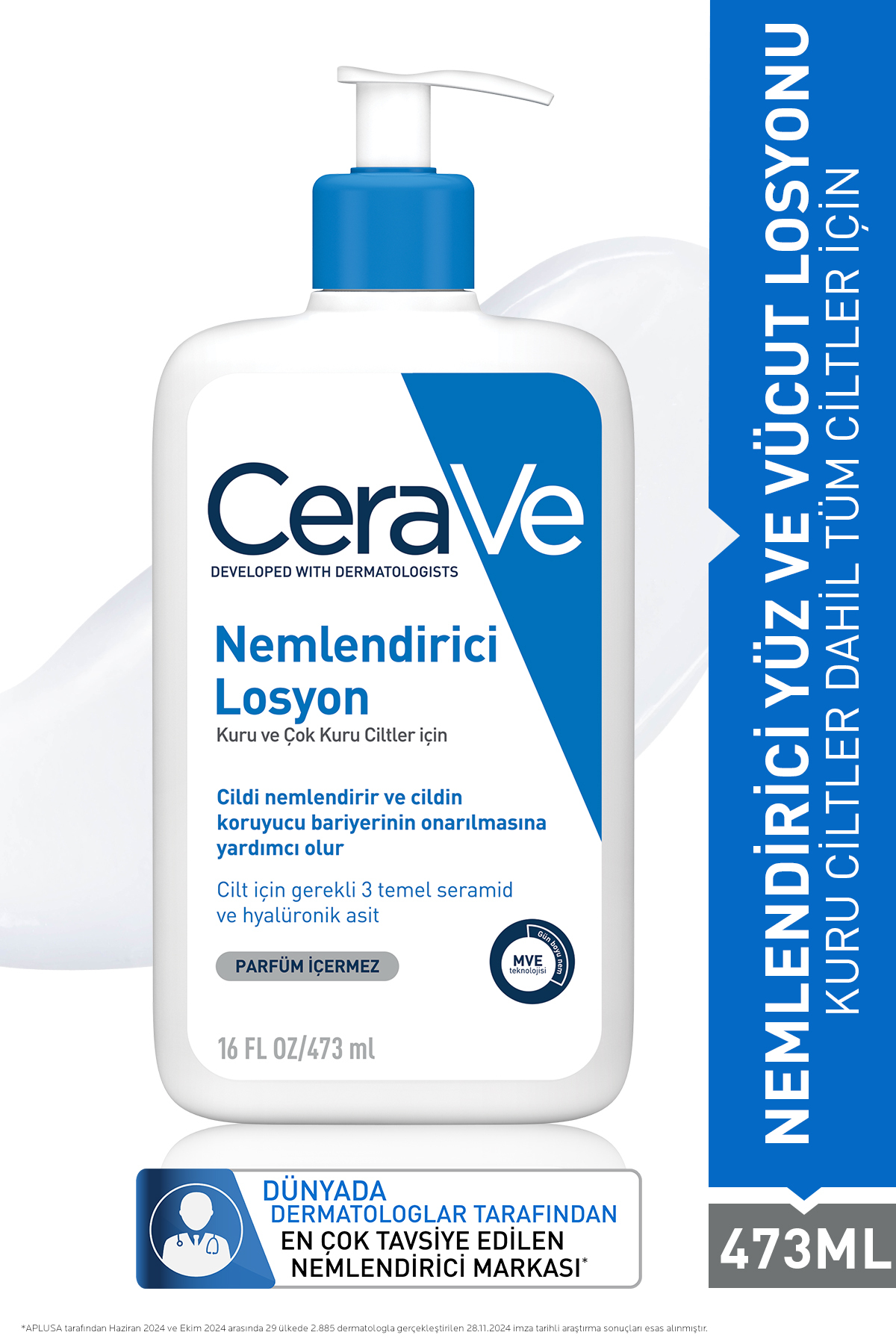 CeraVe Hyalüronik Asit & Seramid İçerikli Nemlendirici Vücut Losyonu 473 ml