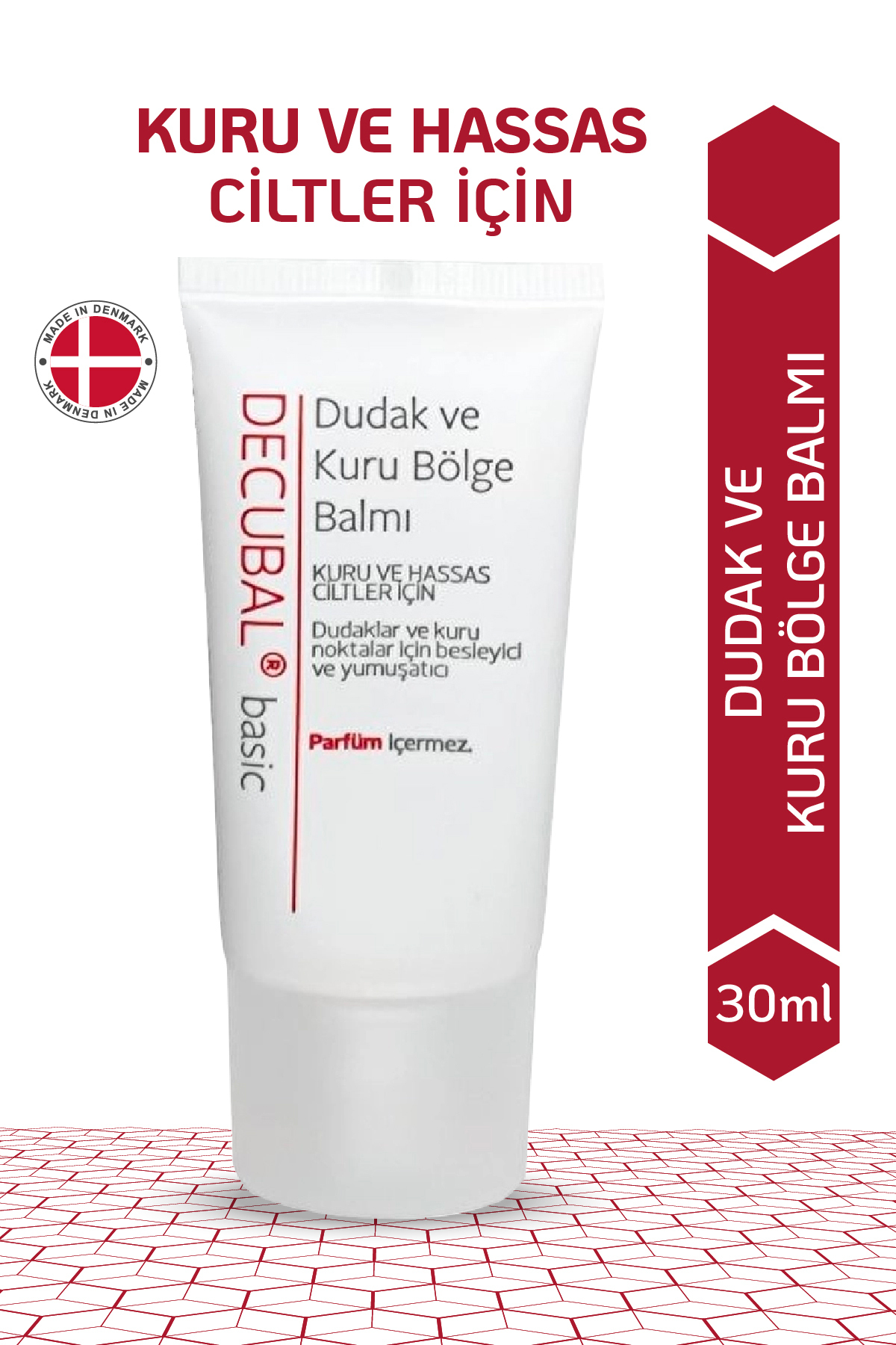 Decubal Kuru Ve Hassas Ciltler için Besleyici ve Yumuşatıcı Dudak Ve Kuru Bölge Balmı 30 ml