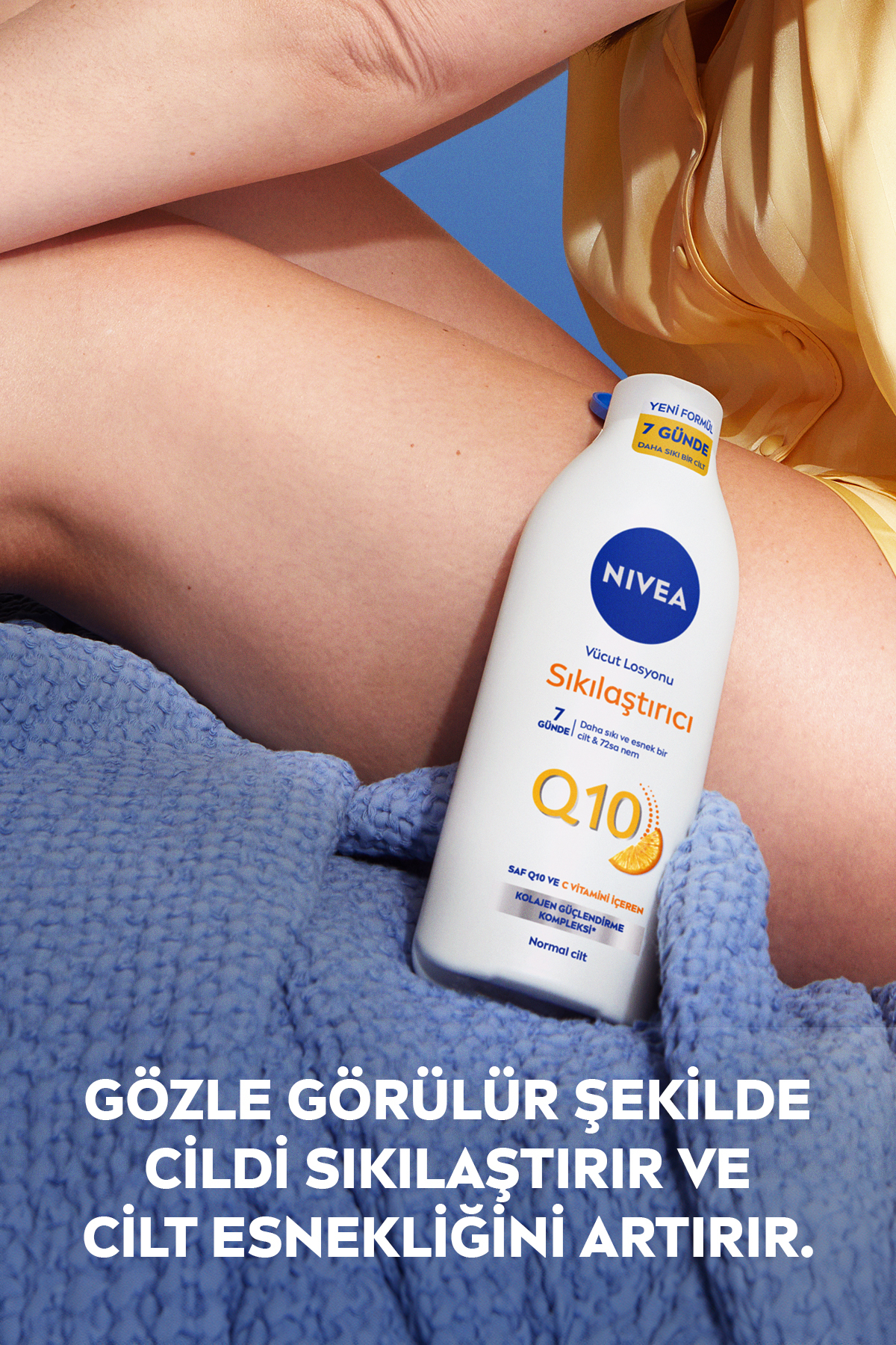 NIVEA Q10 7 Günde Sıkılaştırıcı Vücut Bakım Losyonu 250ml, C Vitamini, Nemlendirici, Kolajen, X2 Adet - Görsel 3