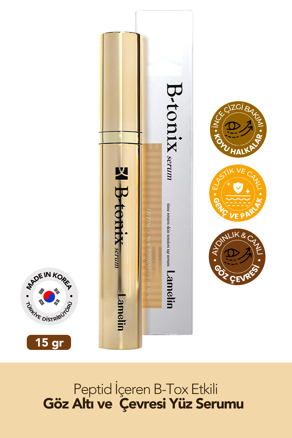 Lamelin Peptid İçeren B-Tox Etkili Yüz Serumu B-Tonix Serum