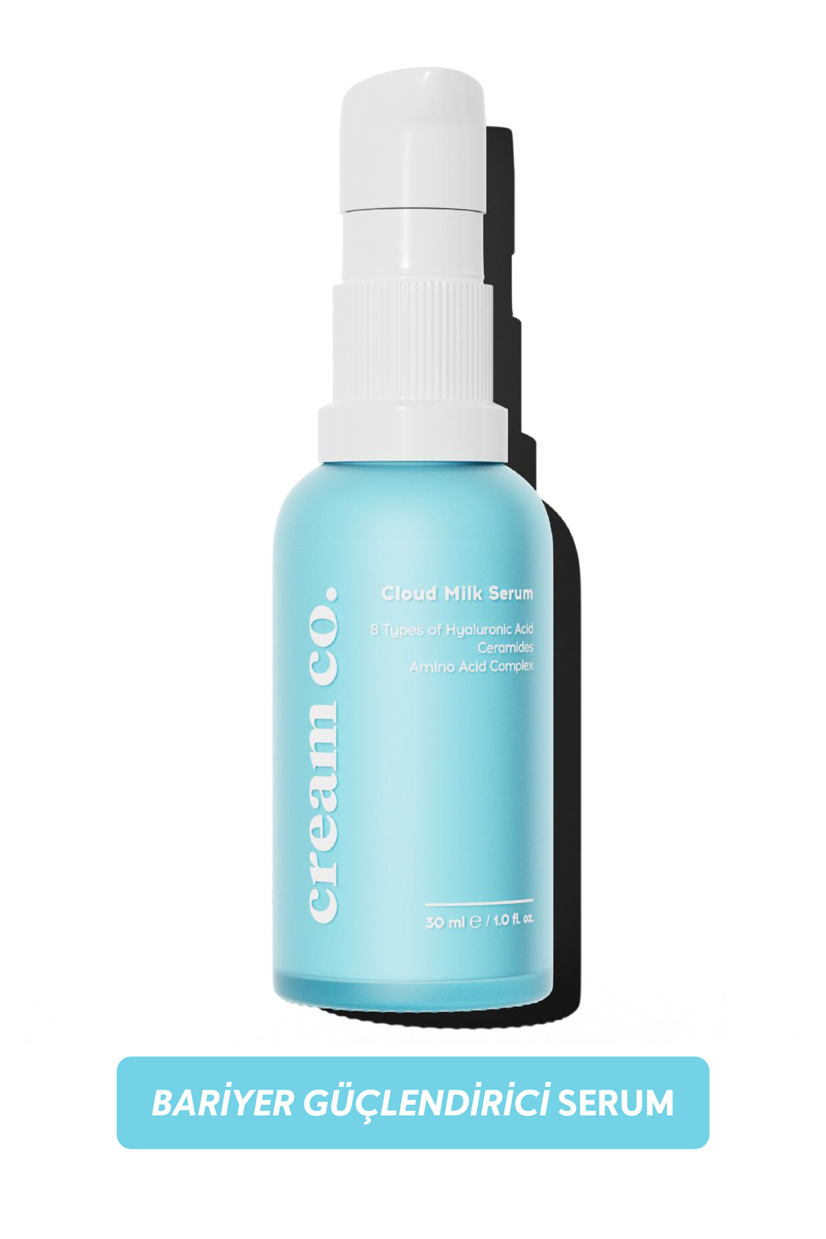 Cream Co. Bariyer Onarıcı Yatıştırıcı Nemlendirici Milk Serum | Hyaluronik Asit Seramid | Tüm Cilt Tipleri