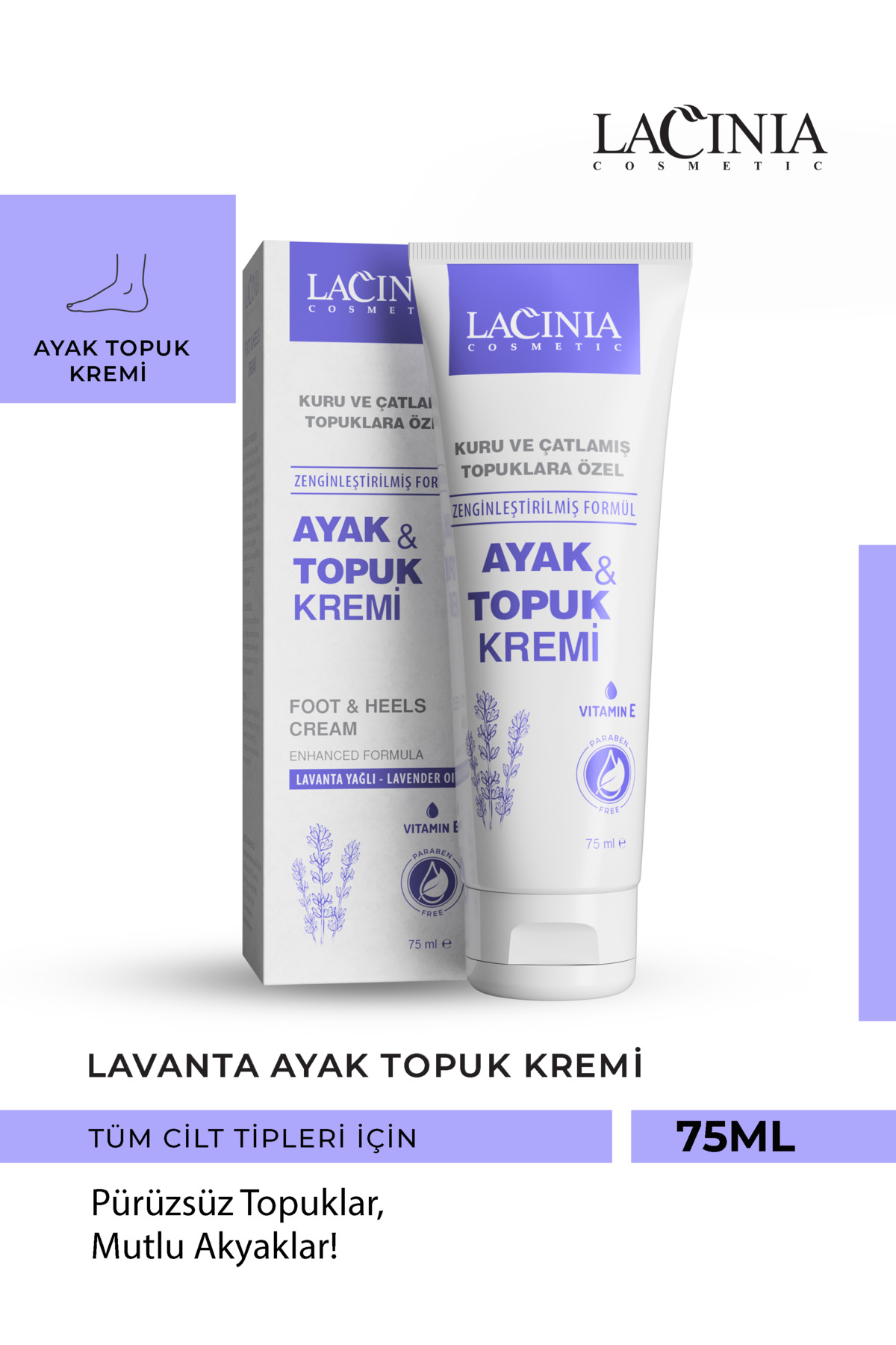 Lacinia Lavanta Özlü Ayak Ve Topuk Kremi 75 ml