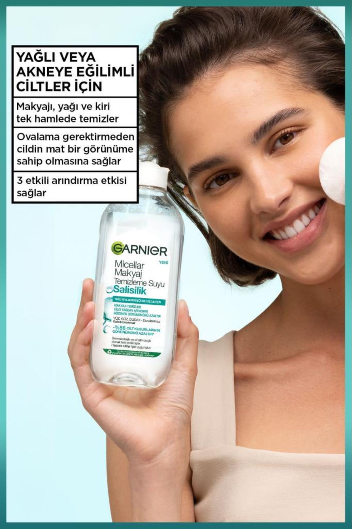 Garnier Salisilik Micellar Makyaj Temizleme Suyu 400ML - Görsel 3