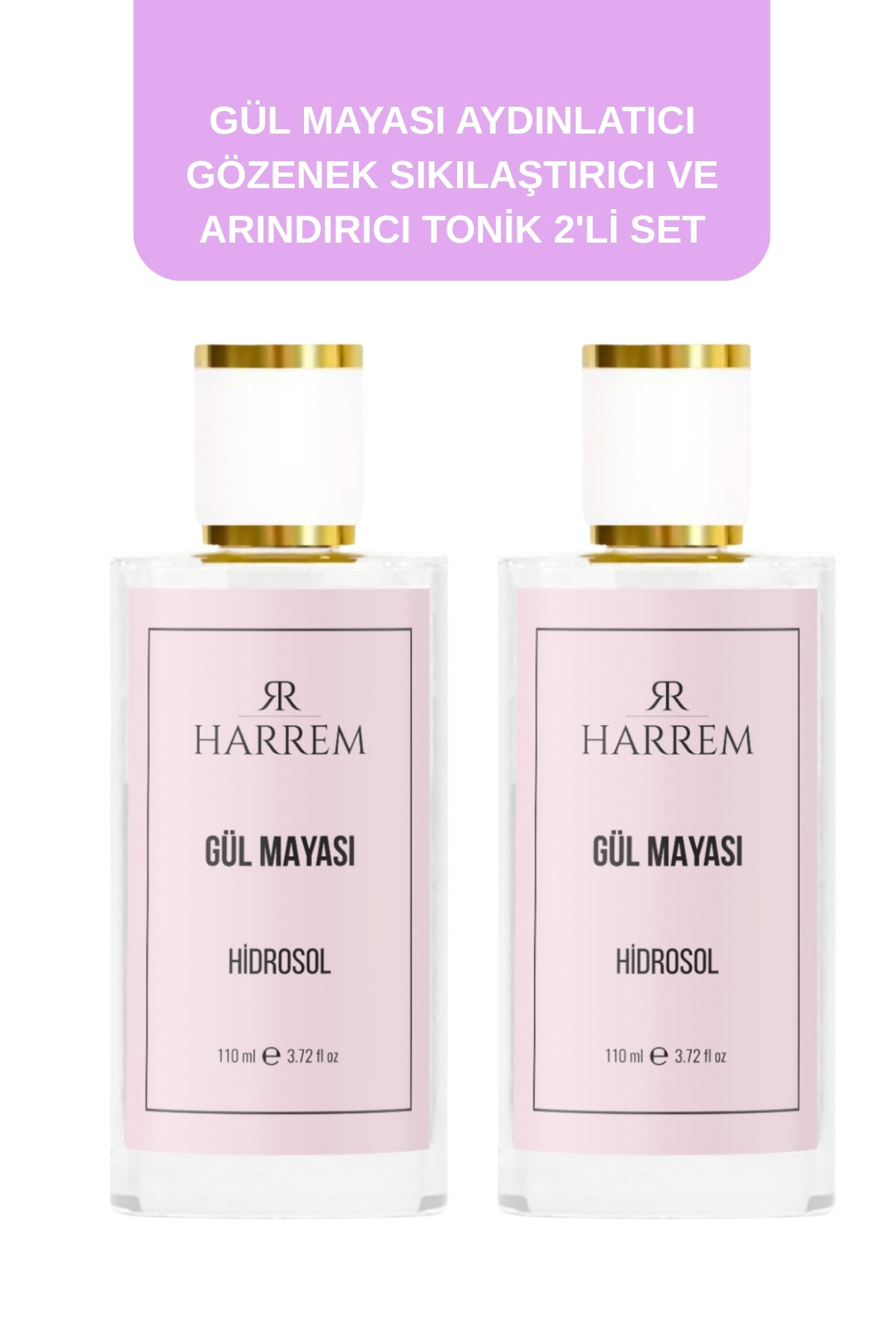 Harrem Gül Mayası Suyu Aydınlatıcı Ve Gözenek Sıkılaştırıcı Tonik 110 Ml 2'li Set