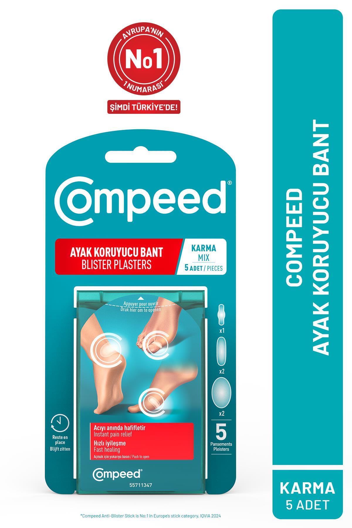 Compeed Acıyı Hızla Hafifleten Hidrokolloid Ayak Koruma ve Yara Bandı Karma Set