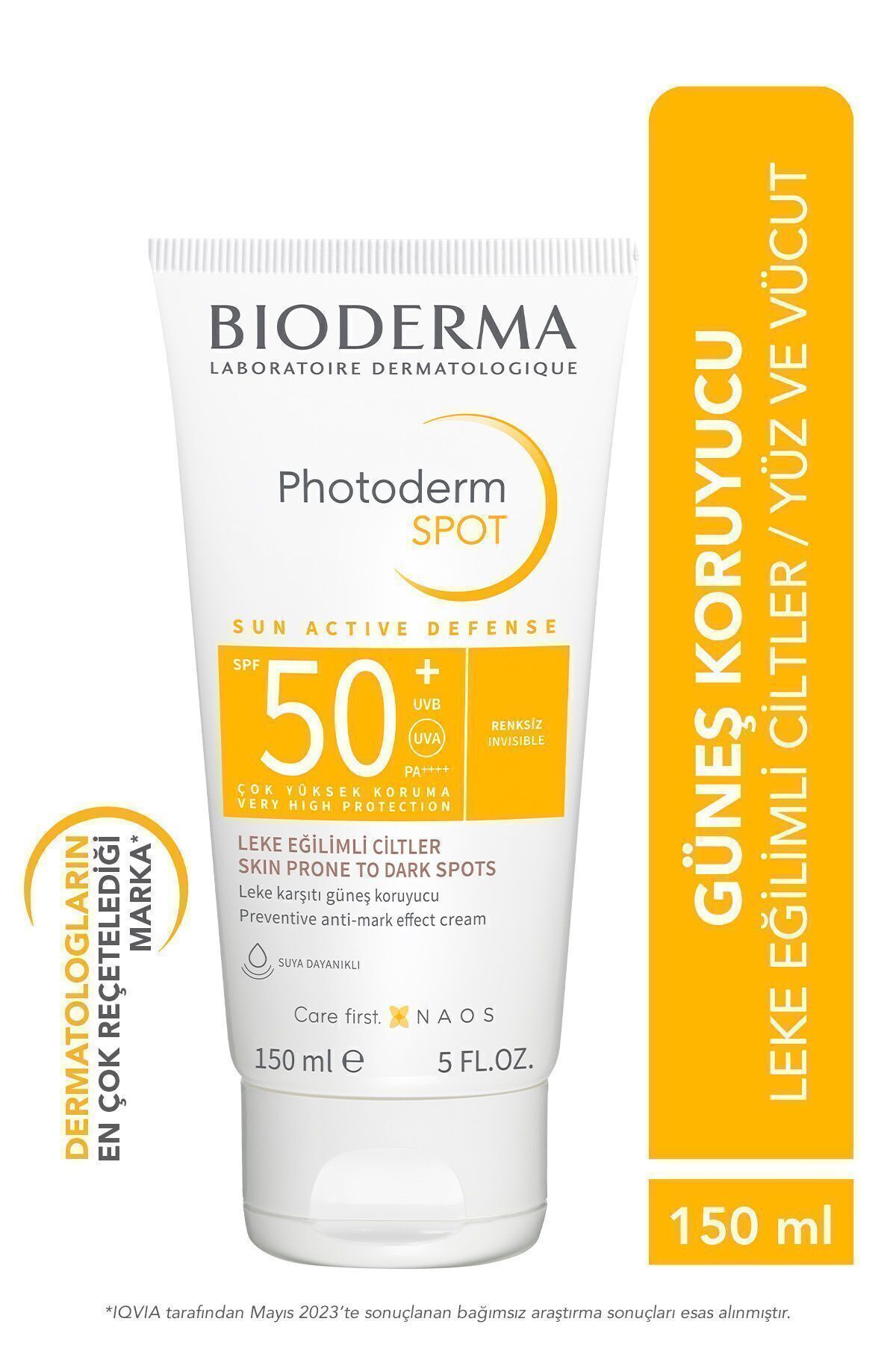 Bioderma Photoderm Spot spf50+ Cilt Koruyucu Yüz ve Vücut Güneş Kremi 150 ml 913