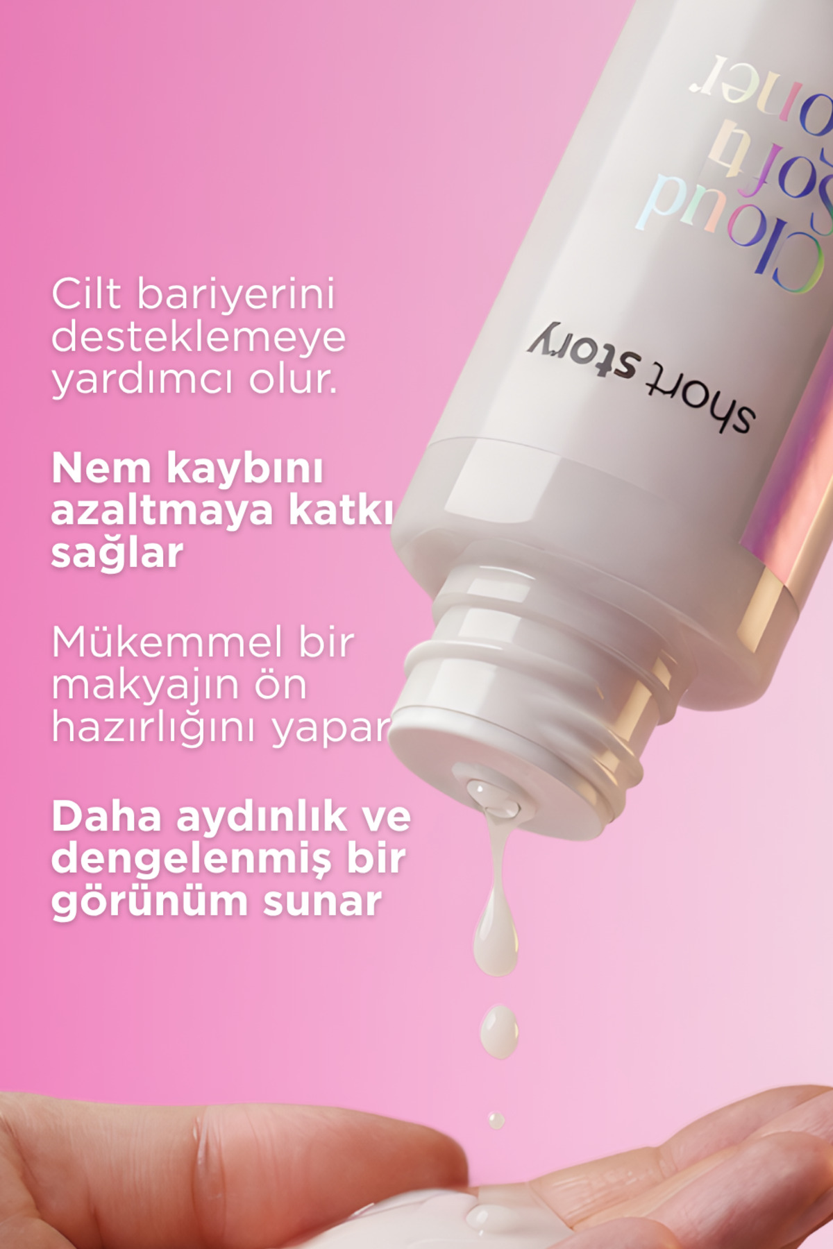 short story Cloud Soft Toner Süt Dokulu Nemlendirici Tonik - Görsel 3