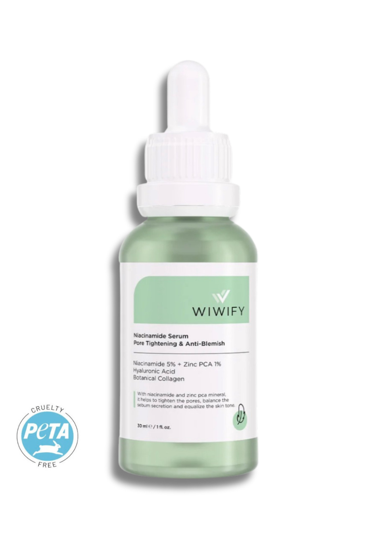 WIWIFY Gözenek Sıkılaştırıcı, Akne Karşıtı, Ton Eşitleyici Niacinamide Serum (Niacinamide 5%+ZincPca 1%)