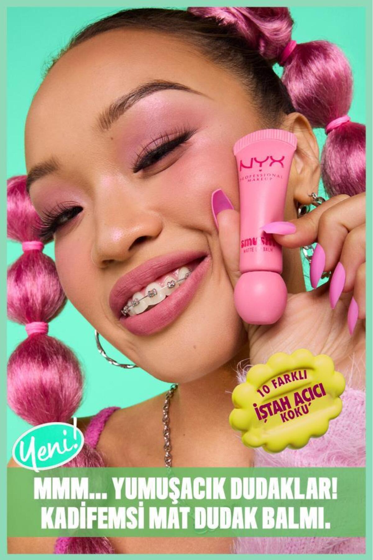 NYX Professional Makeup Smushy Yumuşacık Mat Dudak Balmı - 11 Squeeze N' Sizzle - Görsel 3