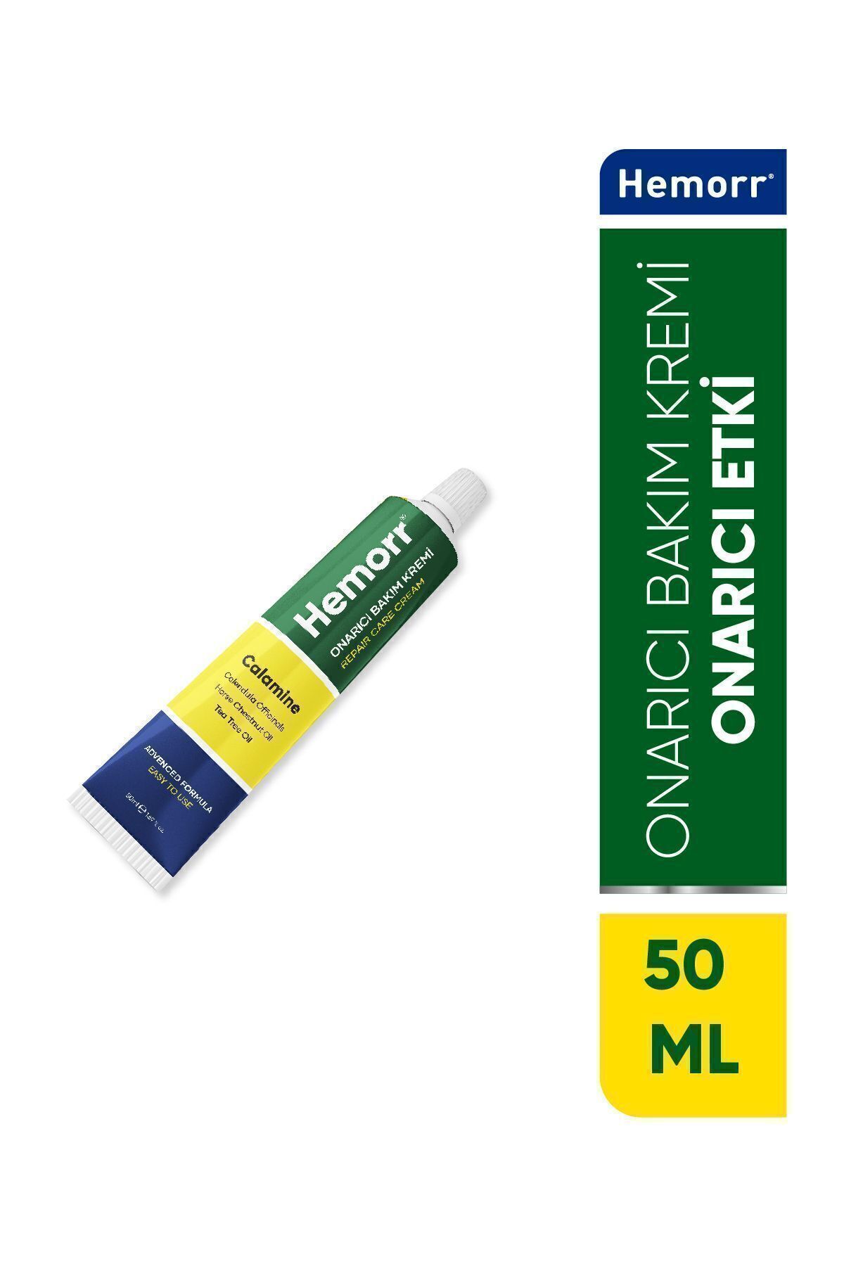 HEMORR At Kestanesi Çinko Oksit Çay Ağacı Yağı Nemlendirci H.emoroid Çatlak Şişlik Ağrı Onarıcı Krem 50 ml