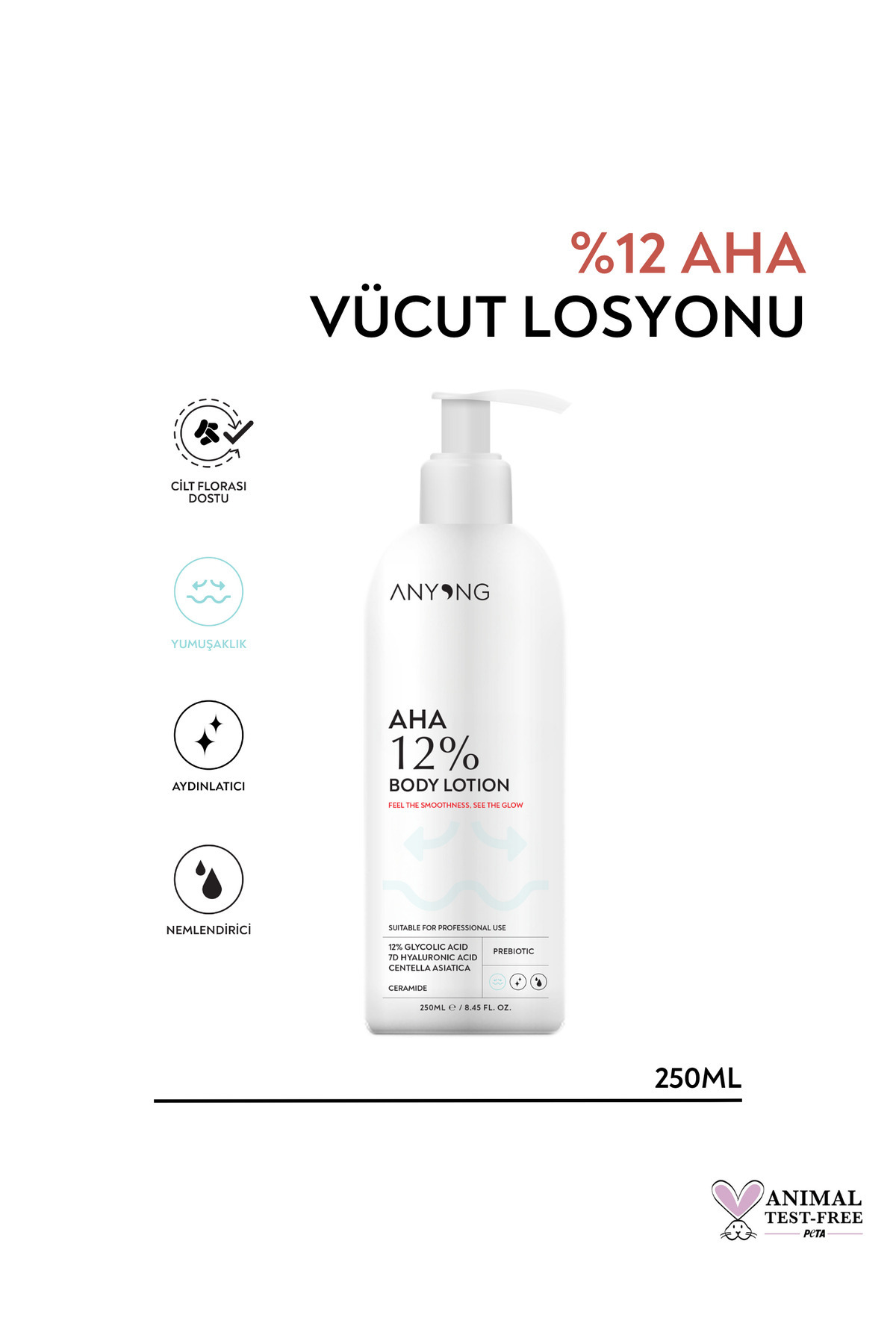 Anyong AHA %12 Vücut Losyonu