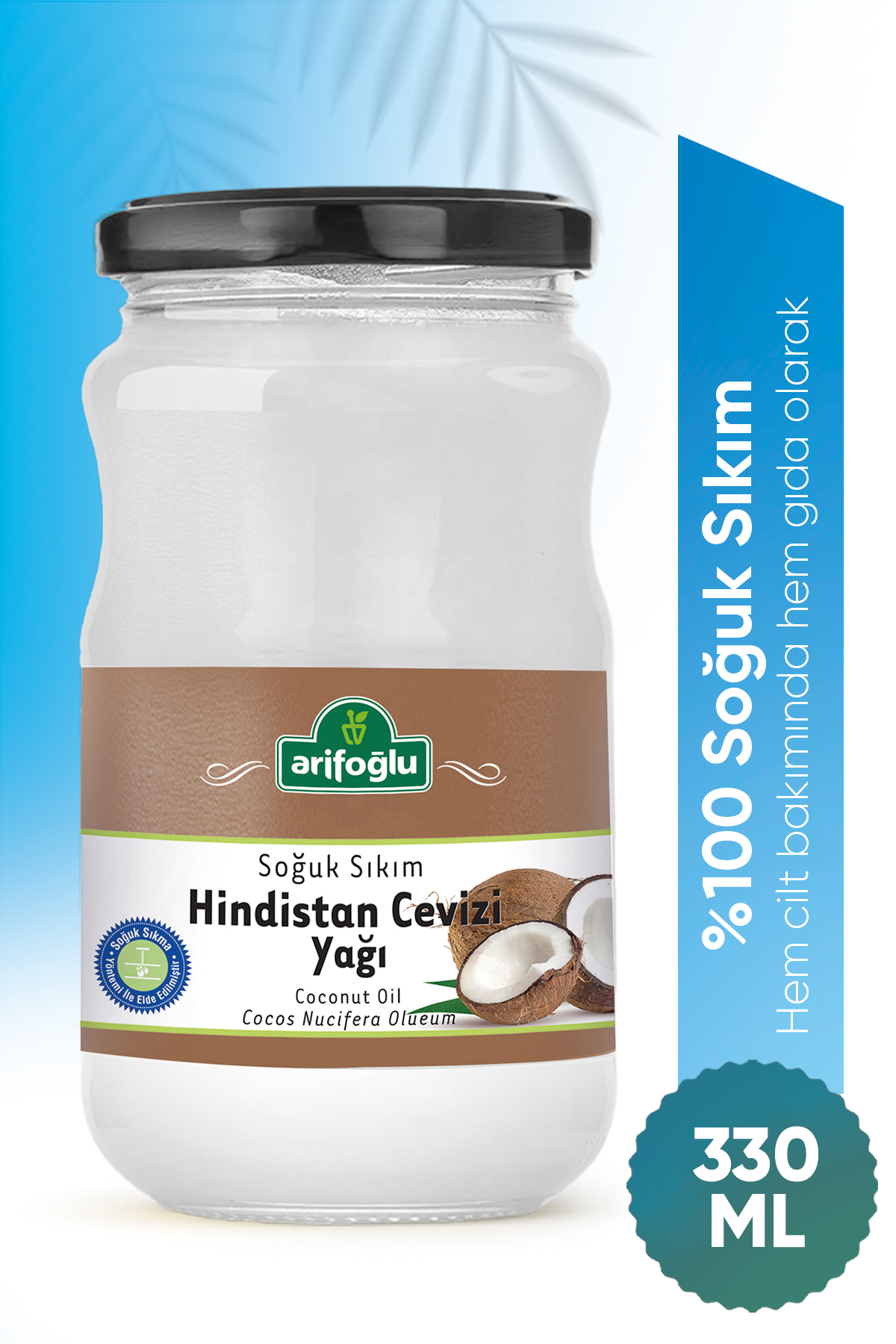 Arifoğlu Hindistan Cevizi Yağı 330 Ml (soğuk Sıkım)