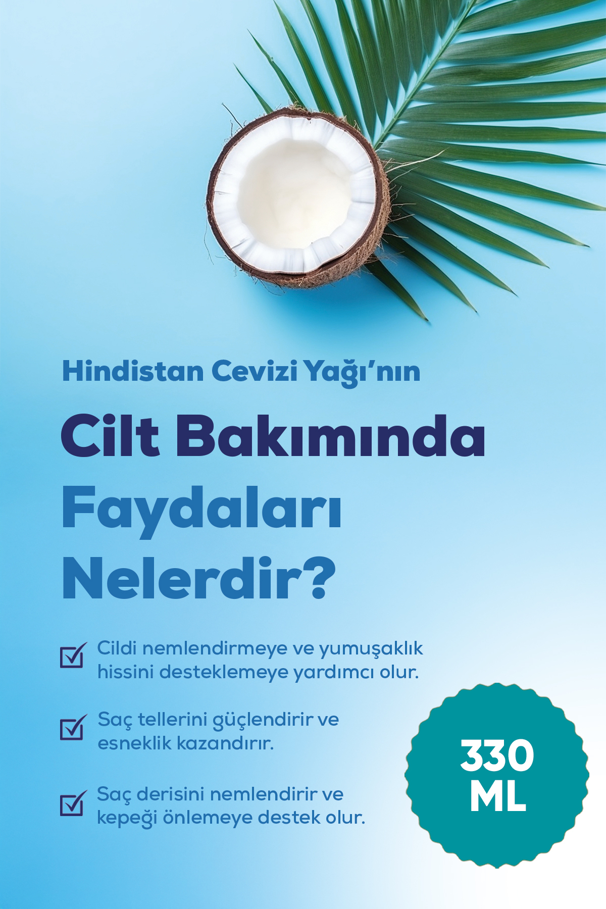 Arifoğlu Hindistan Cevizi Yağı 330 Ml (soğuk Sıkım) - Görsel 3