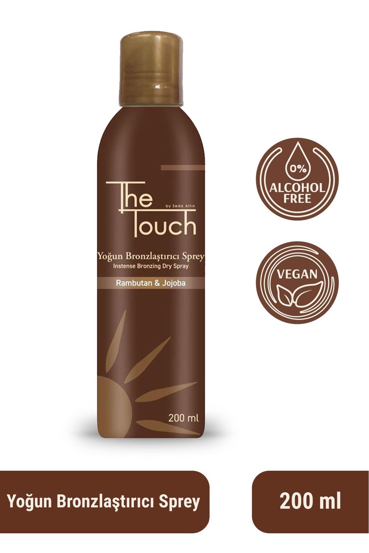 The Touch By Seda Altın Yoğun Bronzlaştırıcı Sprey 200 ML - SPF 0 - Görsel 3