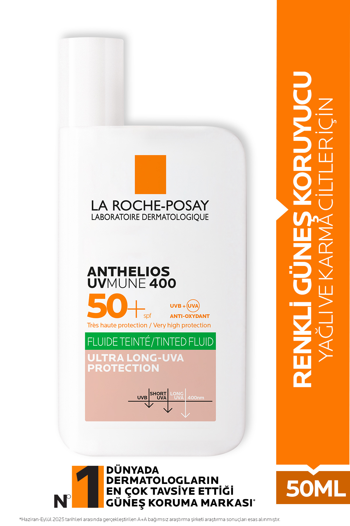 La Roche Posay Anthelios Uvmune 400 Oil Control Fluid Renkli Güneş Kremi Spf50+ 50ml