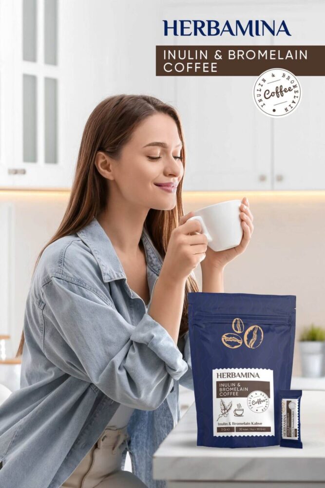 Herbamina Inülin Ve Bromelain Coffee - 90gr - Görsel 3