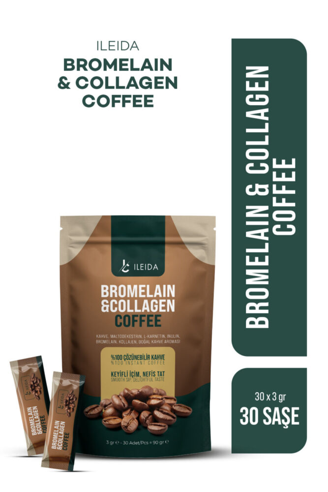 İLEİDA Bromelain & Collagen Coffee 3g x 30 Adet