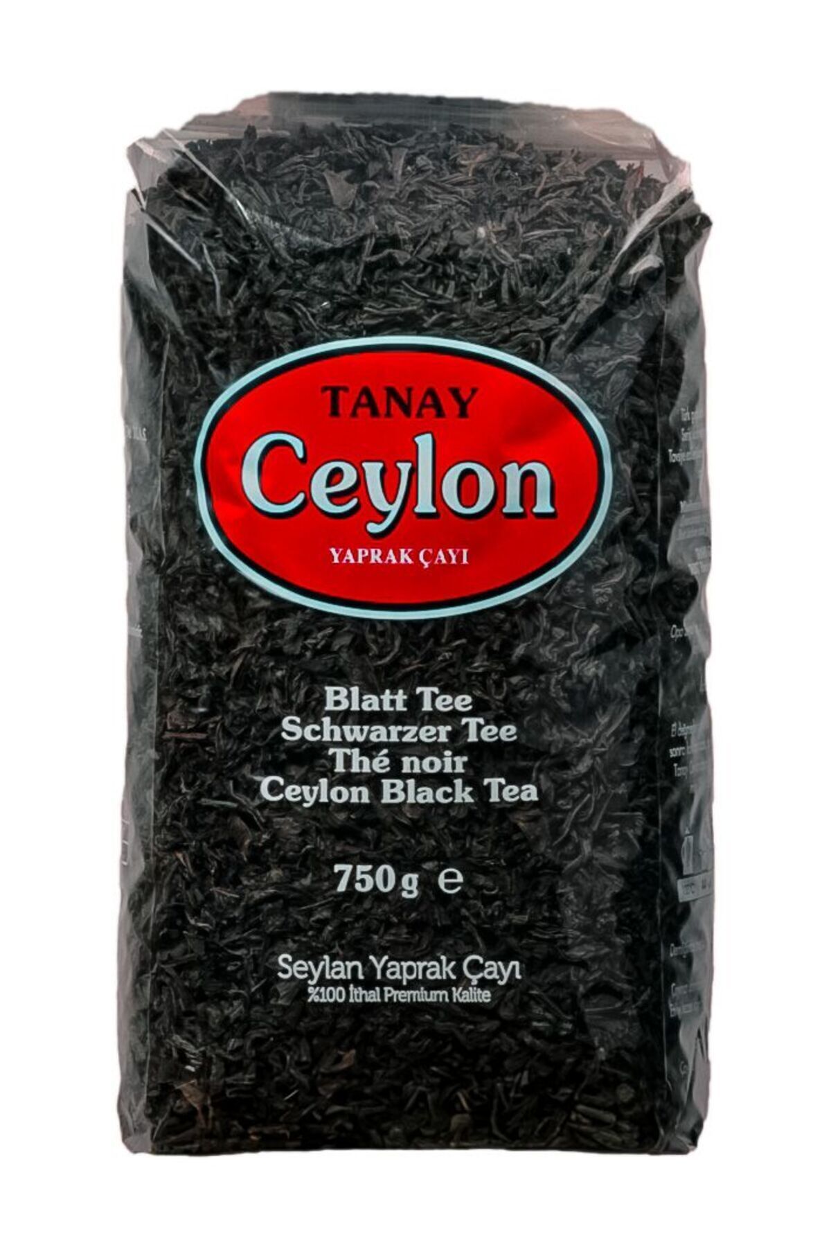 Tanay Ceylon Ithal Sri Lanka Siyah Yaprak Seylan Çayı Kaçak Çay 750 gr