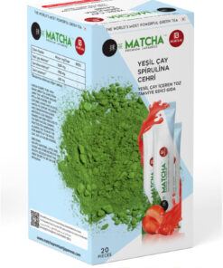 Bilge İlaç Matcha Premium Japanese Premium Japanese Çilek Aromalı Detox Burner Form Maça Çayı 1 Kutu